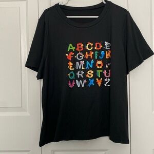 Letter t-shirt